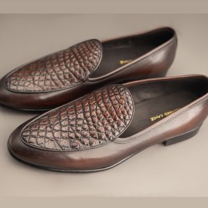 Belgian Crocodile Loafers - Image 2