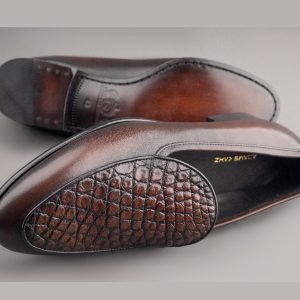 Belgian Crocodile Loafers - Image 3